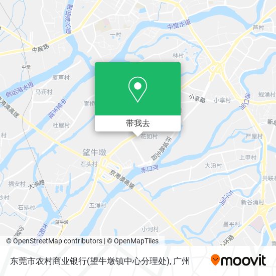 东莞市农村商业银行(望牛墩镇中心分理处)地图