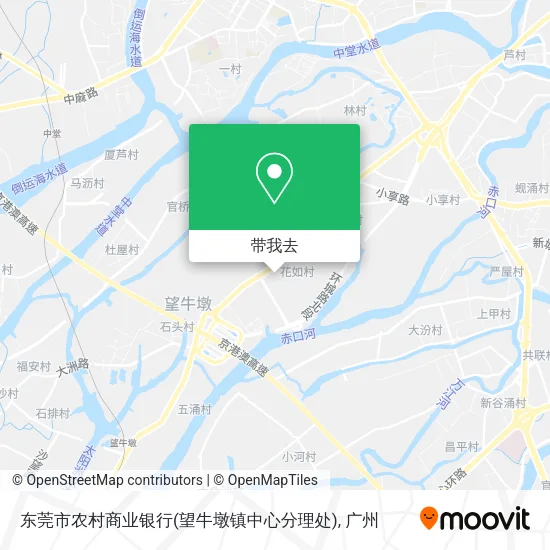 东莞市农村商业银行(望牛墩镇中心分理处)地图