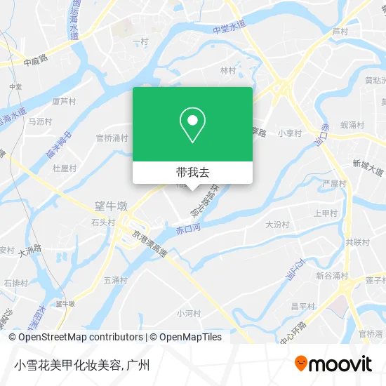 小雪花美甲化妆美容地图