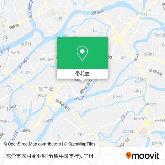 东莞市农村商业银行(望牛墩支行)地图