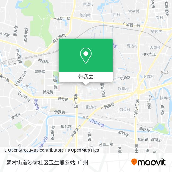 罗村街道沙坑社区卫生服务站地图