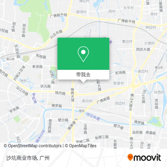 沙坑商业市场地图