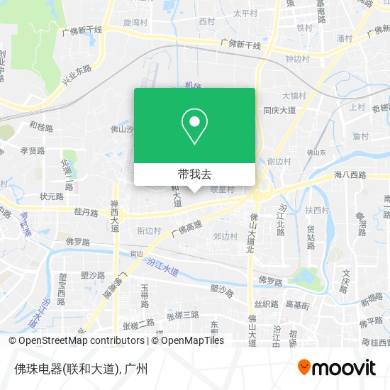 佛珠电器(联和大道)地图