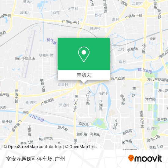 富安花园B区-停车场地图