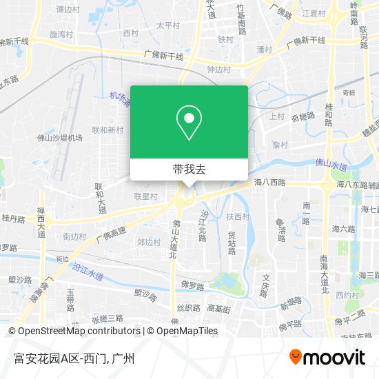 富安花园A区-西门地图