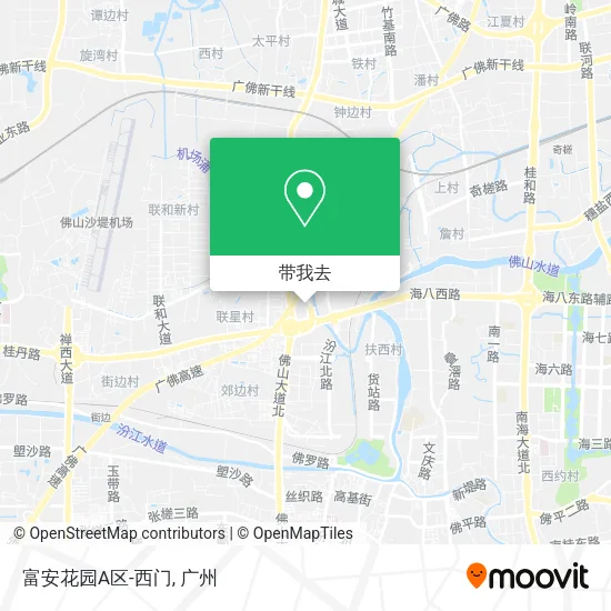 富安花园A区-西门地图