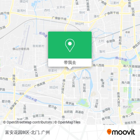 富安花园B区-北门地图