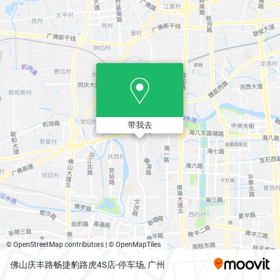 佛山庆丰路畅捷豹路虎4S店-停车场地图