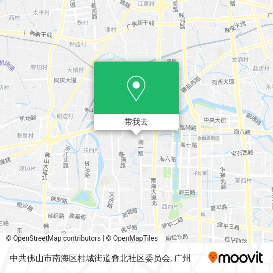 中共佛山市南海区桂城街道叠北社区委员会地图