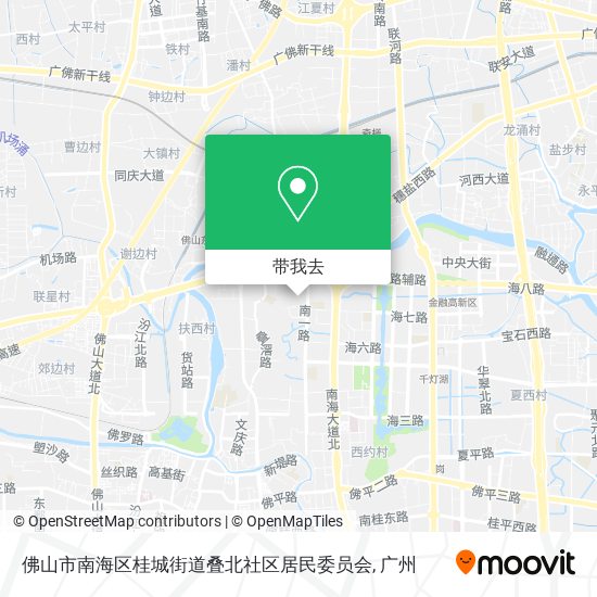 佛山市南海区桂城街道叠北社区居民委员会地图