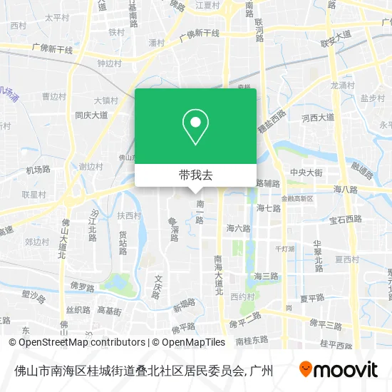 佛山市南海区桂城街道叠北社区居民委员会地图