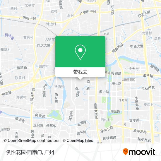 俊怡花园-西南门地图
