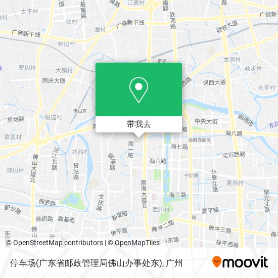 停车场(广东省邮政管理局佛山办事处东)地图