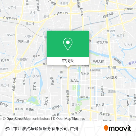 佛山市江淮汽车销售服务有限公司地图