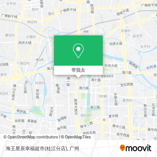 海王星辰幸福超市(桂江分店)地图