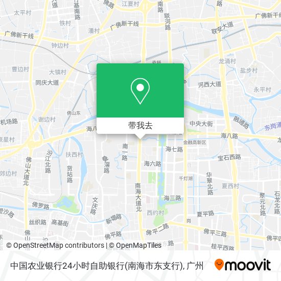 中国农业银行24小时自助银行(南海市东支行)地图