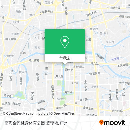 南海全民健身体育公园-篮球场地图