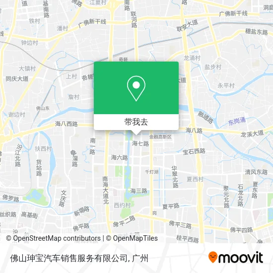 佛山珅宝汽车销售服务有限公司地图