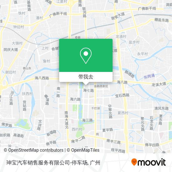 珅宝汽车销售服务有限公司-停车场地图