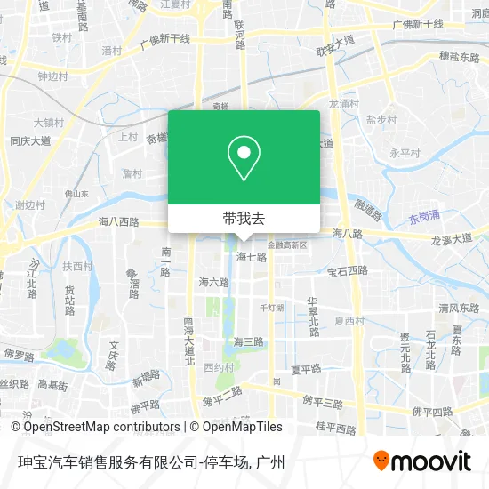 珅宝汽车销售服务有限公司-停车场地图