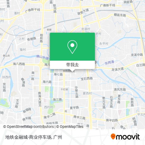 地铁金融城-商业停车场地图