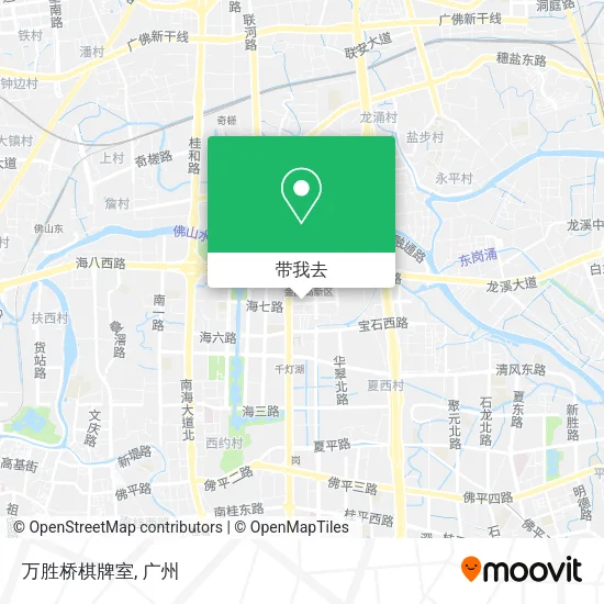 万胜桥棋牌室地图