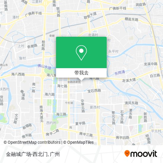 金融城广场-西北门地图