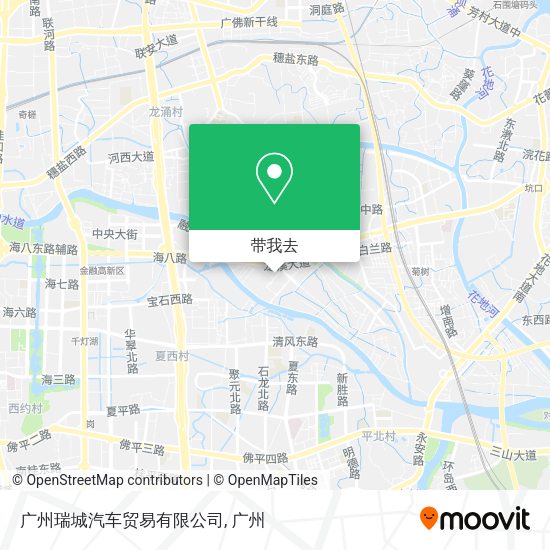 广州瑞城汽车贸易有限公司地图