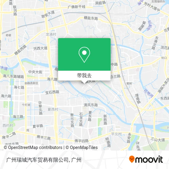 广州瑞城汽车贸易有限公司地图