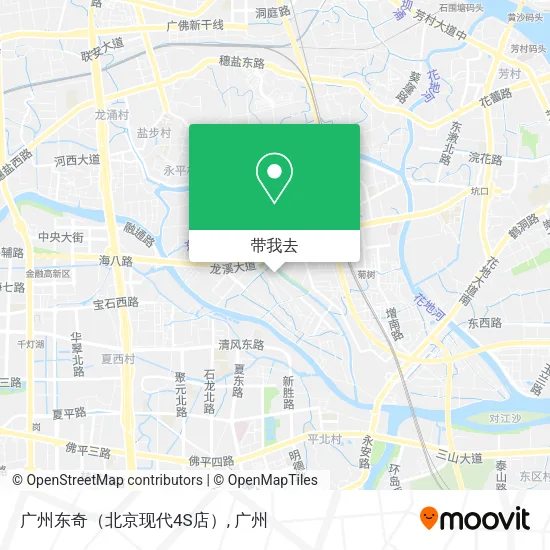 广州东奇（北京现代4S店）地图