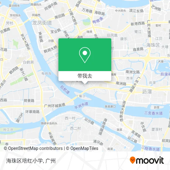 海珠区培红小学地图