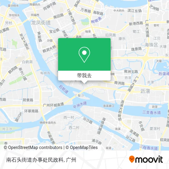 南石头街道办事处民政科地图