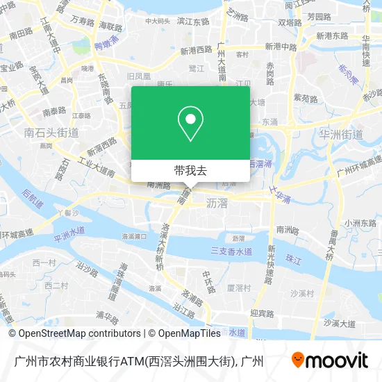 广州市农村商业银行ATM(西滘头洲围大街)地图