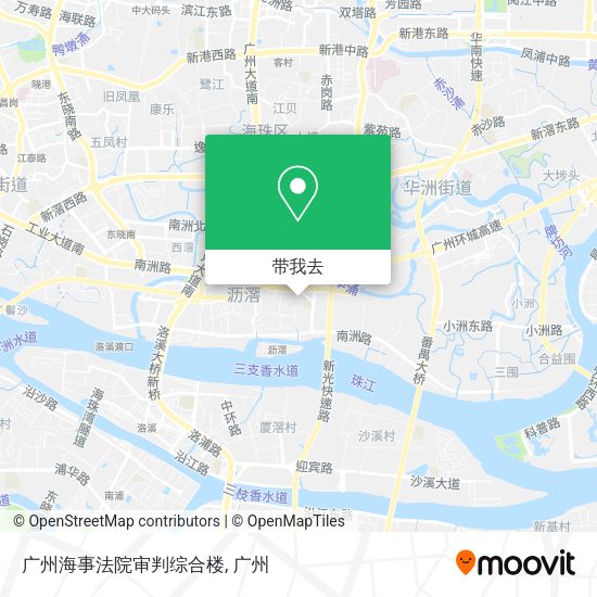 广州海事法院审判综合楼地图