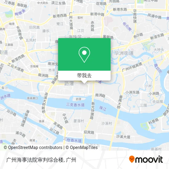 广州海事法院审判综合楼地图