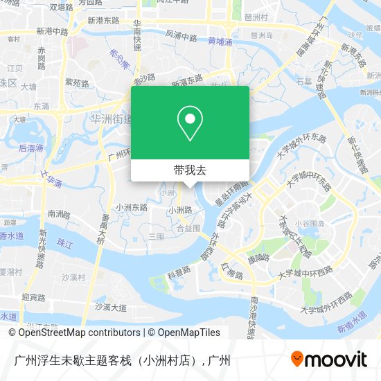 广州浮生未歇主题客栈（小洲村店）地图