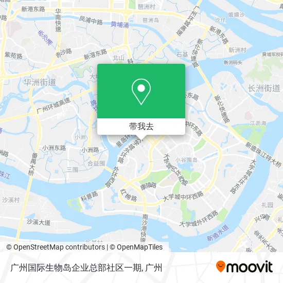 广州国际生物岛企业总部社区一期地图