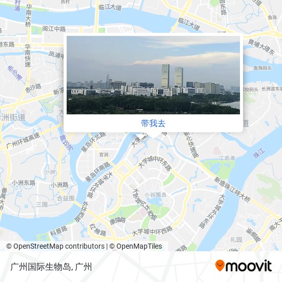 广州国际生物岛地图