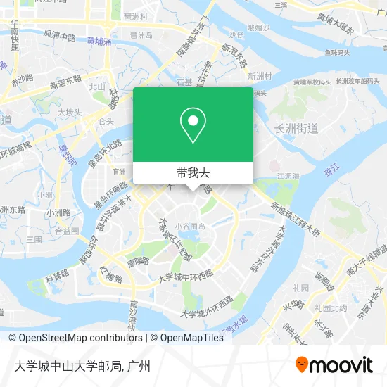 大学城中山大学邮局地图