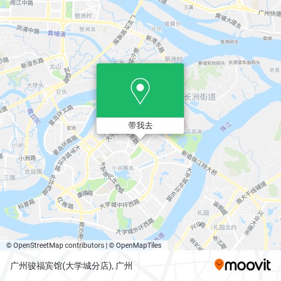 广州骏福宾馆(大学城分店)地图