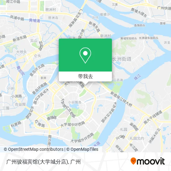 广州骏福宾馆(大学城分店)地图