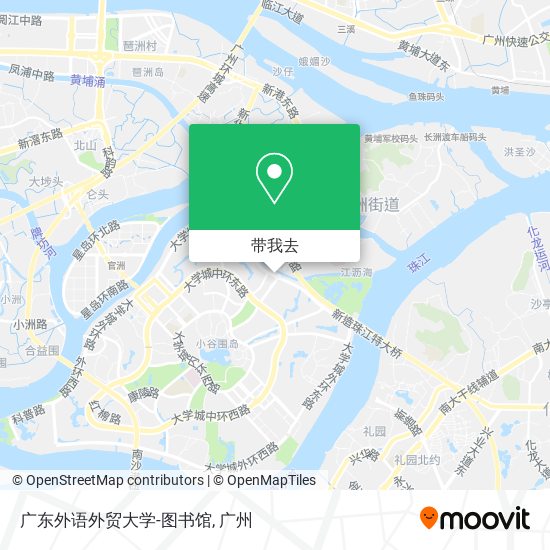 广东外语外贸大学-图书馆地图