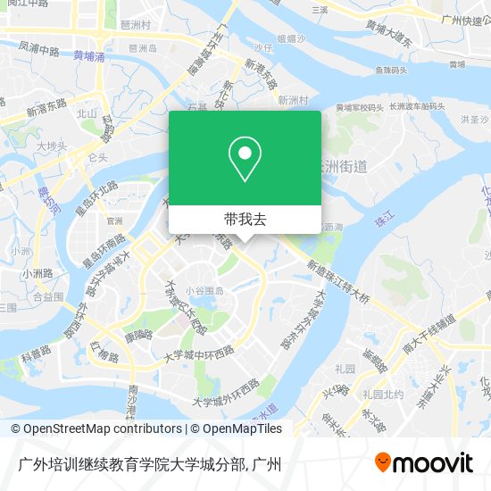 广外培训继续教育学院大学城分部地图