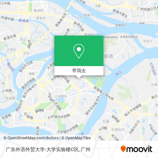 广东外语外贸大学-大学实验楼C区地图