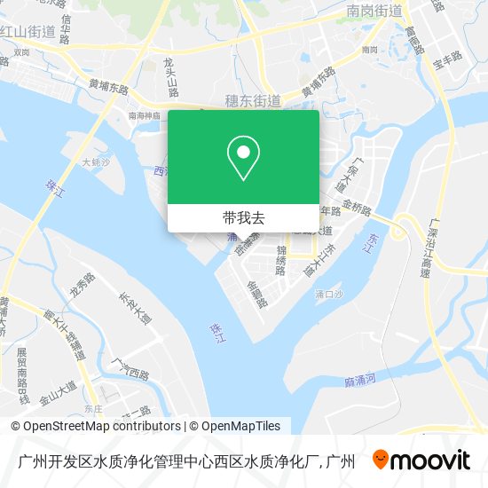 广州开发区水质净化管理中心西区水质净化厂地图