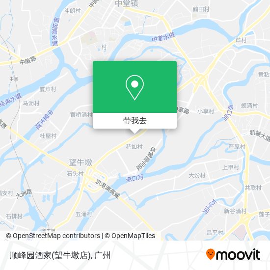 顺峰园酒家(望牛墩店)地图