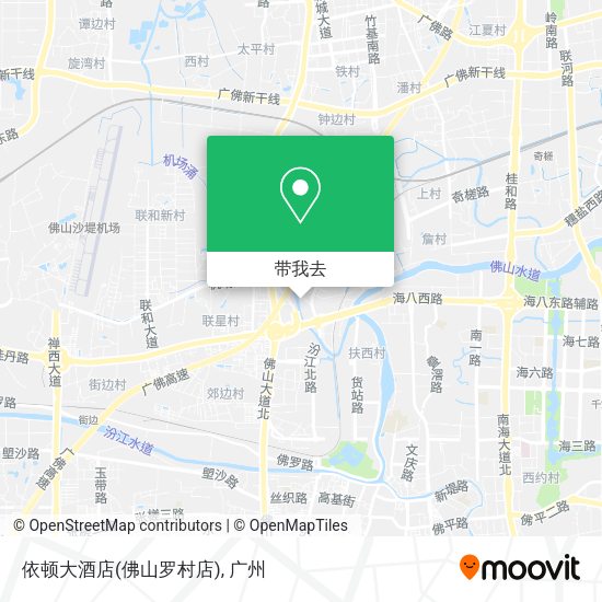 依顿大酒店(佛山罗村店)地图