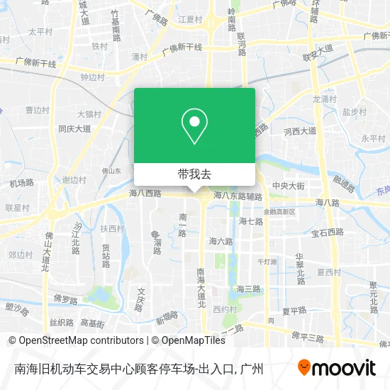 南海旧机动车交易中心顾客停车场-出入口地图