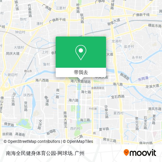 南海全民健身体育公园-网球场地图