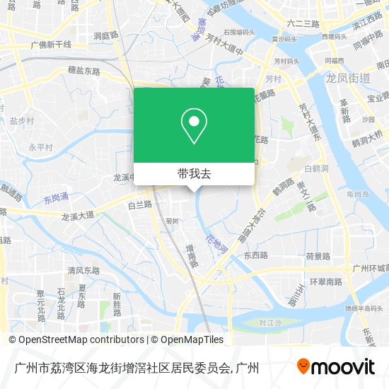 广州市荔湾区海龙街增滘社区居民委员会地图